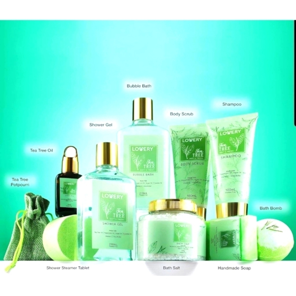 Tea Tree Bath Home Spa Set - Picture 3 of 9